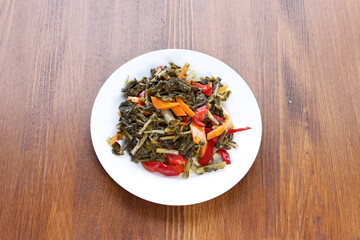 Turkish appetizers with traditional food 