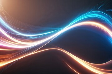 Abstract Energy Flow Background with Dynamic Light and Motion Wave Design