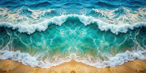Obraz premium background wave of sea with sea foam