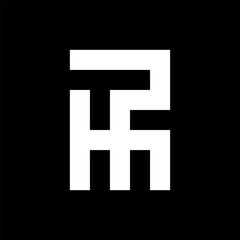 Letter PH or HP creative monogram logo