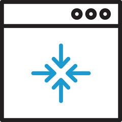 Fototapeta premium Web and Connect Line Icon