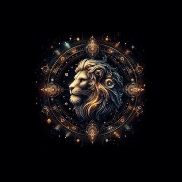 Signo de Leo en el Cosmos Infinito