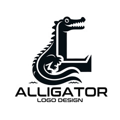 Fototapeta premium Alligator Vector Logo Design 