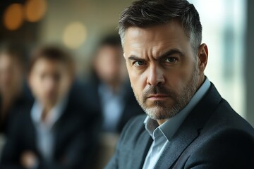 Naklejka premium Portrait of a angry boss