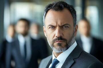 Fototapeta premium Portrait of a angry boss