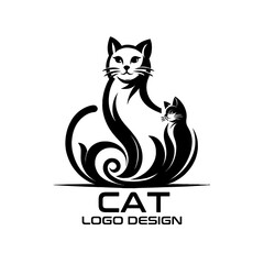 Cat Vector Logo Design