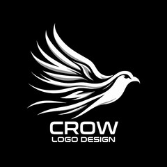 Crow Vector Logo Design