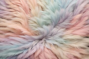 Obraz premium Pastel Fur Texture, Pastel Fur Texture Background, Colorful Fur Texture, Fluffy Fur Texture, Fluffy Fur Background, AI Generative