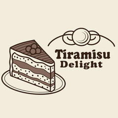 Chocolate Cake Slice with Cherry, Sweet Dessert, Gourmet Pastry, Chocolate Drizzle, Layered Cake Illustration, Perfect for Menus, Branding, Packaging, Digital Art, and Creative Projects