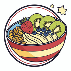 Cake with Fruits and Berries, Delicious Dessert, Fresh Fruit Topped Cake, Homemade Pastry, Sweet Treat, Bakery, Gourmet Cake, Celebration Cake, Confectionery, Food Photography, Party Dessert