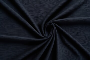 Fototapeta premium 3D Onyx Colored Crepe Fabric with Wavy Texture and Elegant Drapery