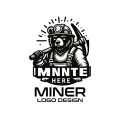 Miner  Vector Logo Design