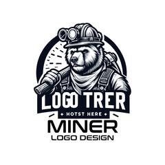 Miner  Vector Logo Design