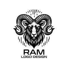 Ram Vector Logo Design