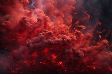 Fototapeta premium Red Smoke Wallpaper, Smoke Background, Smoke Effects Background, Smoke wallpapers, Colorful Smoke Background, Abstract Smoke Wallpapers, AI Generative