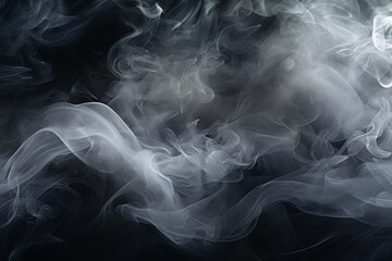 Obraz premium White smoke Texture, Smoke background, Smoke texture background, Fog Background, Gray smoke on black background, smoke effect background, AI Generative