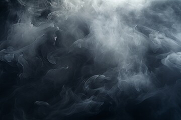 Obraz premium White smoke Texture, Smoke background, Smoke texture background, Fog Background, Gray smoke on black background, smoke effect background, AI Generative
