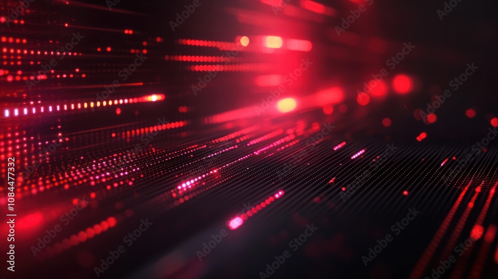 Poster high tech futuristic technology abstract technology particle mesh style background