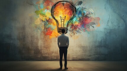 Idea generation and innovation strategy concept. Innovative thinking drive business growth,deliver value, build competitive advantage. Design thinking, develop new product, brainstorm, pitching idea.