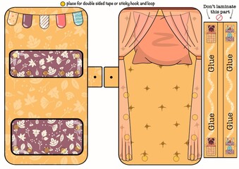 Bedroom for paper doll 