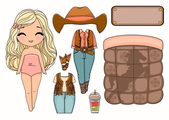 Paper Doll cowboy 