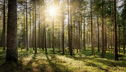 Obraz premium morning in the woods