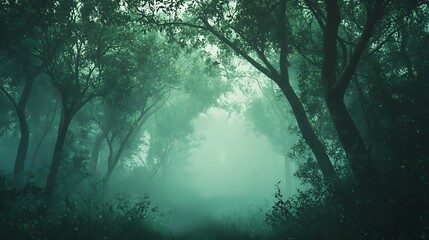 Fototapeta premium The image showcases dense greenery radiating life and untouched beauty.