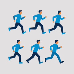 Athlete on running race silhouette Vector art