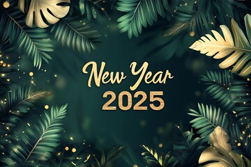 Happy New Year 2025 background, new year card.