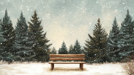 Obraz premium Serene endless winter meadow covered in snow for peaceful seasonal landscapes