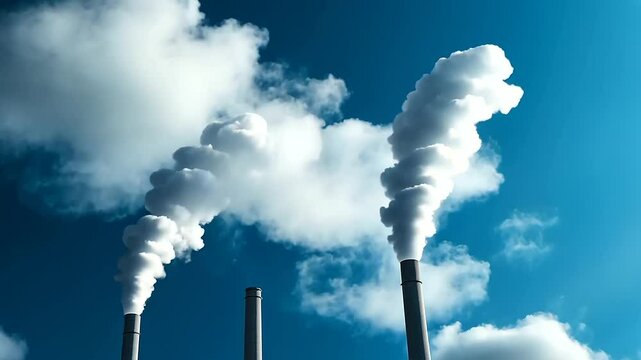An energy plant with advanced carbon capture technology, where emissions are visually funneled through mechanical arms into underground storage caverns, highlighting the CCUS syste