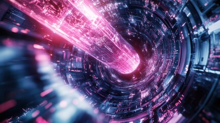 Fototapeta premium Digital information marketing leverages technology and digital platforms to meet customer needs, creating modern and effective experiences. It utilizes digital data to enhance marketing activities.