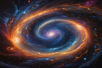 Obraz premium Black Hole Background, Black Hole Wallpaper, Galaxy Background, Space Background, Galaxy Wallpaper, Space Wallpaper, Universe Wallpaper, Ai Generative