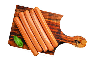 sausages meat pork, beef, chicken dish Fresh delicious gourmet food background on the table rustic food top view copy space