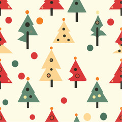 Seamless pattern of christmas festival day