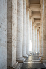 Naklejka premium Colonnades in Vatican, St. Peter's Square