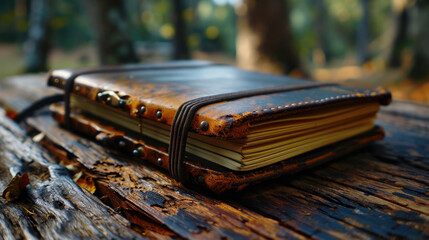 old book on table