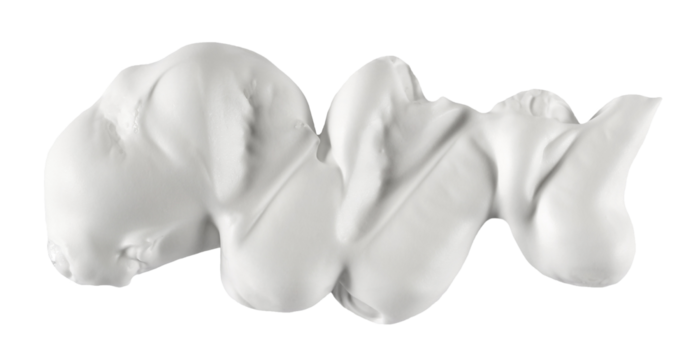 Shave foam isolated on white background, clipping path	