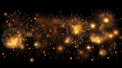 beautiful fireworks over sky