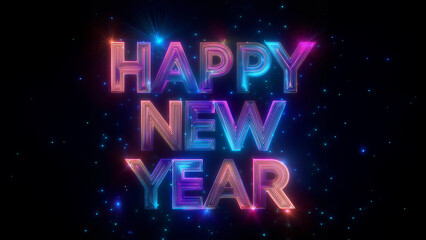 New Year neon sign 