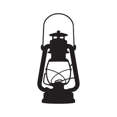 A lantern flat, lamp icon  vector silhouette illustration, isolated white background,