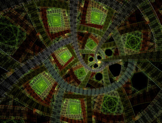 Imaginatory fractal abstract background Image