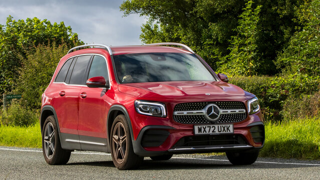 2022, red, MERCEDES-BENZ GLB 200 AMG LINE