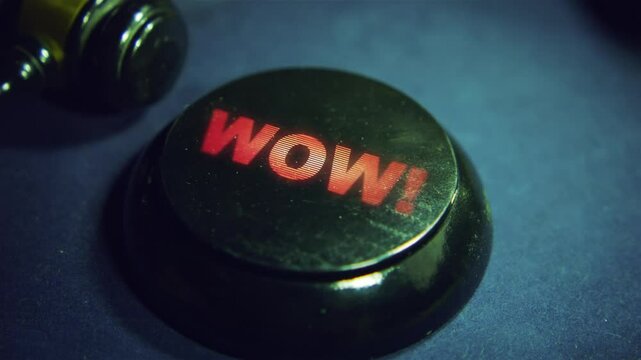 Judge's gavel strike and WOW! text