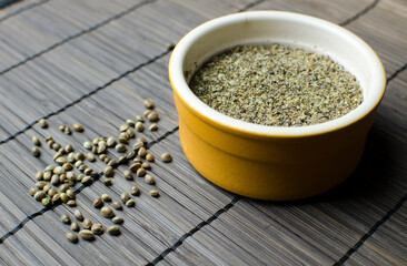 Hemp seeds - source of protein, fiber and fatty acids, Lithuanian Christmas Dish in a 12 dish dinner