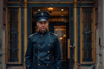 Prestigious Welcome at Hotel Entrance