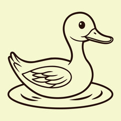 duck isolated on white