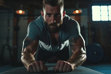 Personal Trainer Demoing Workout Techniques