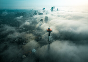 Fog over Seattle