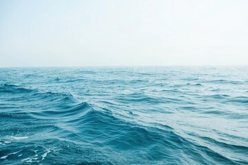 Fototapeta premium Soft focus light blue background with subtle wave patterns, abstract background, calming effect, fluid design, peaceful atmosphere